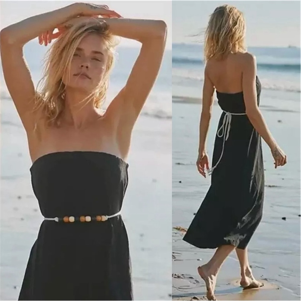 Free People Peyton Black Maxi Dress NWT Medium